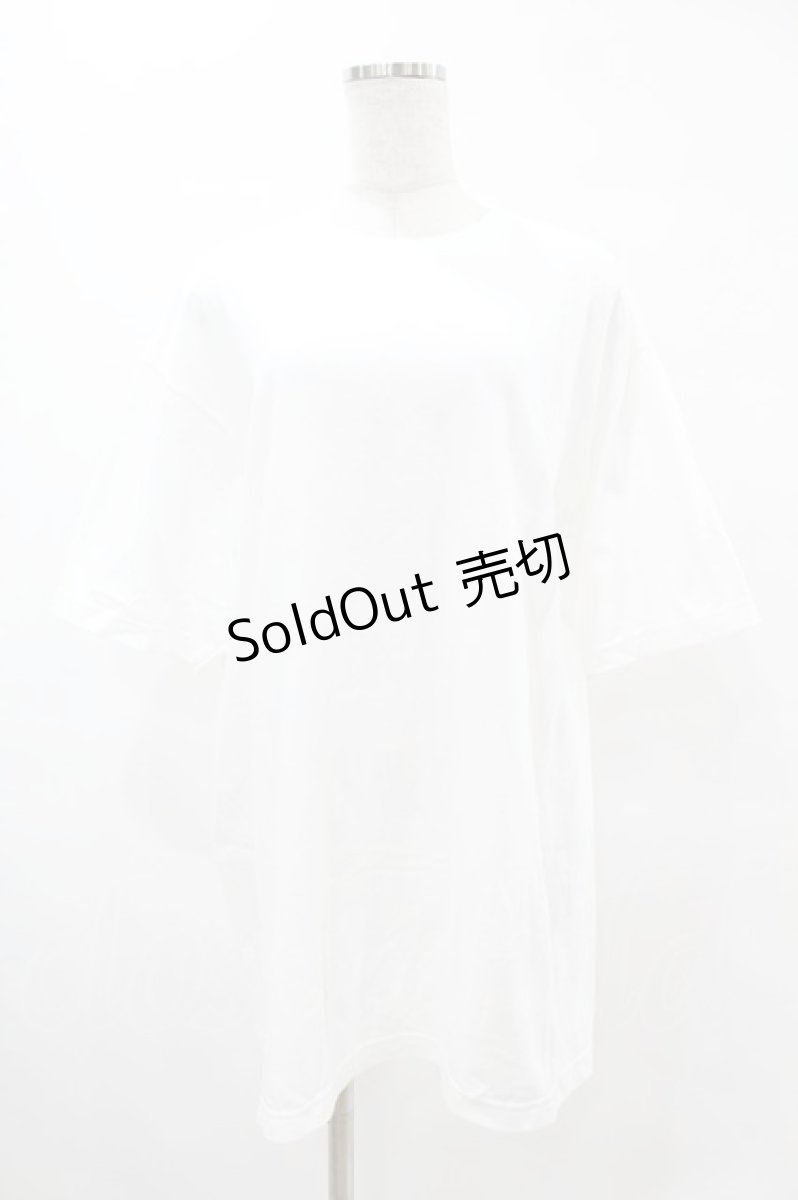 画像1: NieR CLOTHING / プリント半袖CUTSEW  白 H-25-08-17-034-PU-TO-KB-ZT001 (1)