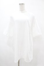 画像1: NieR CLOTHING / プリント半袖CUTSEW  白 H-25-08-17-034-PU-TO-KB-ZT001 (1)