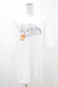 NieR Clothing / プリント半袖CUTSEW XL 白 H-25-05-13-1039-PU-TO-KB-ZH