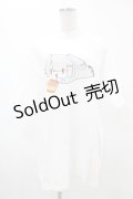 NieR Clothing / プリント半袖CUTSEW XL 白 H-25-05-13-1039-PU-TO-KB-ZH