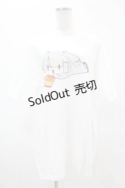画像1: NieR Clothing / プリント半袖CUTSEW XL 白 H-25-05-13-1039-PU-TO-KB-ZH