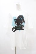 NieR Clothing / プリントCOTTON CUTSEW XL 白 H-25-05-13-1041-PU-TO-KB-ZH