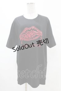 NieR Clothing / プリント半袖CUTSEW XL 黒 H-25-05-13-1004-PU-TO-KB-ZH