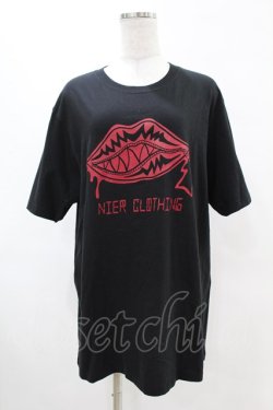 画像1: NieR Clothing / プリント半袖CUTSEW XL 黒 H-25-05-13-1004-PU-TO-KB-ZH