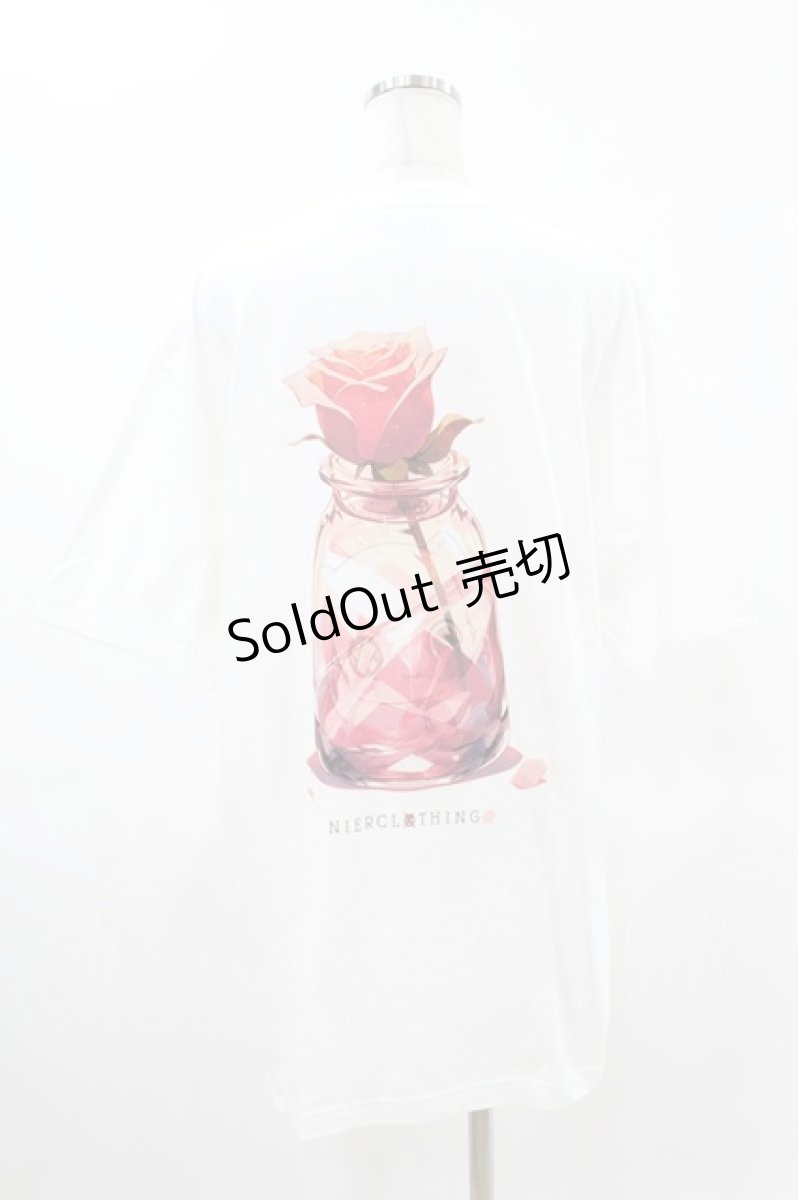 画像2: NieR CLOTHING / プリント半袖CUTSEW XL 白 H-25-08-17-036-PU-TO-KB-ZT001 (2)