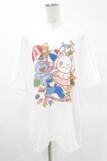 画像1: NieR CLOTHING / SUMMERプリントCUTSEW XL 白 H-25-08-17-035-PU-TO-KB-ZT001 (1)