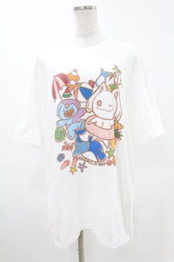 画像1: NieR Clothing / SUMMERプリントCUTSEW XL 白 H-25-05-13-1045-PU-TO-KB-ZH