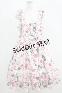 metamorphose / 【プラスサイズ】Wonder Card フレアジャンパースカート プラスサイズ ピンク H-25-05-13-006-ME-OP-NS-ZH