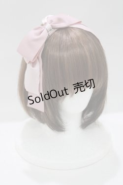 画像1: Maria pipi / グログランリボンカチューシャ  ピンク H-25-05-13-066-EL-AC-NS-ZH