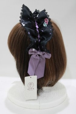 画像2: axes femme kawaii / ハロウィンナイトカチューシャ  ブラック H-25-05-13-068-AX-AC-NS-ZH