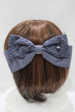 画像2: m petit by misako / サンリオキャラクターズコラボ クロミ リボンバレッタ  ブラック H-25-05-13-072-LO-AC-NS-ZH