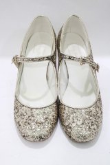 RoseMarie seoir / glitter shoes L(約24.5cm) ゴールド H-25-05-13-080-LO-SH-NS-ZH