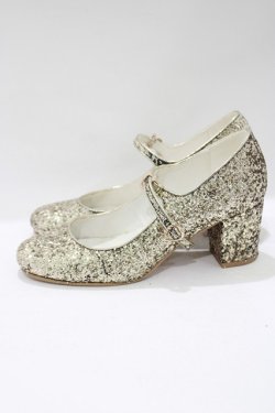 画像2: RoseMarie seoir / glitter shoes L(約24.5cm) ゴールド H-25-05-13-080-LO-SH-NS-ZH