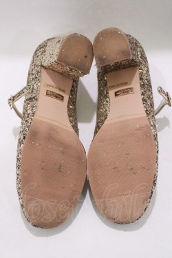 画像4: RoseMarie seoir / glitter shoes L(約24.5cm) ゴールド H-25-05-13-080-LO-SH-NS-ZH