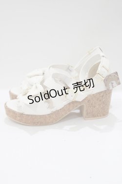 画像2: Amavel / 2wayリボンクロスストラップサンダル S（22.5-23cm) アイボリー H-25-05-13-081-CA-SH-NS-ZH