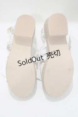 画像4: Amavel / 2wayリボンクロスストラップサンダル S（22.5-23cm) アイボリー H-25-05-13-081-CA-SH-NS-ZH