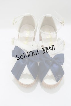 画像5: Amavel / 2wayリボンクロスストラップサンダル S（22.5-23cm) アイボリー H-25-05-13-081-CA-SH-NS-ZH