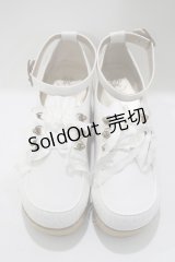 ALICE and the PIRATES / 木底フリルシューズII LL オフホワイト H-25-05-13-082-PA-SH-NS-ZH