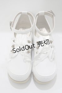 ALICE and the PIRATES / 木底フリルシューズII LL オフホワイト H-25-05-13-082-PA-SH-NS-ZH