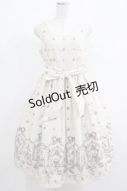 画像1: Victorian maiden / ロイヤルベアジャンパースカート Free アイボリー H-25-05-13-007-CL-OP-NS-ZH