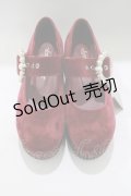 Ank Rouge / グリッターベロアシューズ M ワイン H-25-05-13-085-CA-SH-NS-ZH