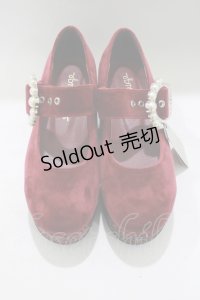Ank Rouge / グリッターベロアシューズ M ワイン H-25-05-13-085-CA-SH-NS-ZH