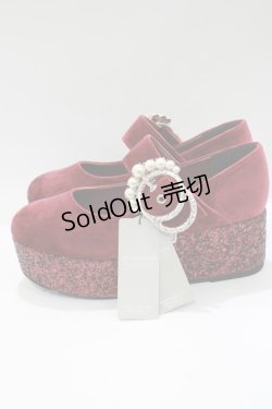 画像2: Ank Rouge / グリッターベロアシューズ M ワイン H-25-05-13-085-CA-SH-NS-ZH