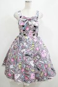 Angelic Pretty / Fancy Stationeryジャンパースカート Free グレー H-25-05-13-008-AP-OP-NS-ZH