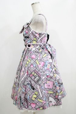 画像2: Angelic Pretty / Fancy Stationeryジャンパースカート Free グレー H-25-05-13-008-AP-OP-NS-ZH