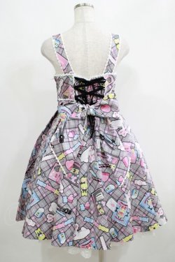 画像3: Angelic Pretty / Fancy Stationeryジャンパースカート Free グレー H-25-05-13-008-AP-OP-NS-ZH