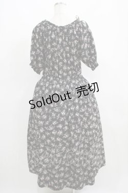 画像3: F&A / 小花柄オフショルワンピース Free ブラック H-25-05-13-012-LO-OP-NS-ZH