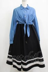 Favorite / デニムと2wayスカートワンピースコーデセット Free ブラック/ブルー H-25-05-13-013-LO-OP-NS-ZH