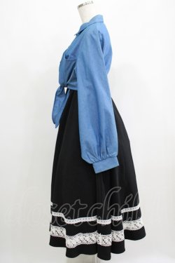 画像2: Favorite / デニムと2wayスカートワンピースコーデセット Free ブラック/ブルー H-25-05-13-013-LO-OP-NS-ZH