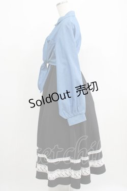 画像2: Favorite / デニムと2wayスカートワンピースコーデセット Free ブラック/ブルー H-25-05-13-013-LO-OP-NS-ZH