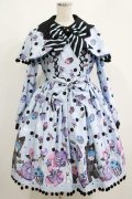Angelic Pretty / Happy Treat Partyワンピース Free サックス H-25-05-13-016-AP-OP-NS-ZH