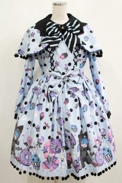 画像1: Angelic Pretty / Happy Treat Partyワンピース Free サックス H-25-05-13-016-AP-OP-NS-ZH