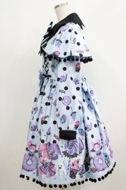 画像2: Angelic Pretty / Happy Treat Partyワンピース Free サックス H-25-05-13-016-AP-OP-NS-ZH