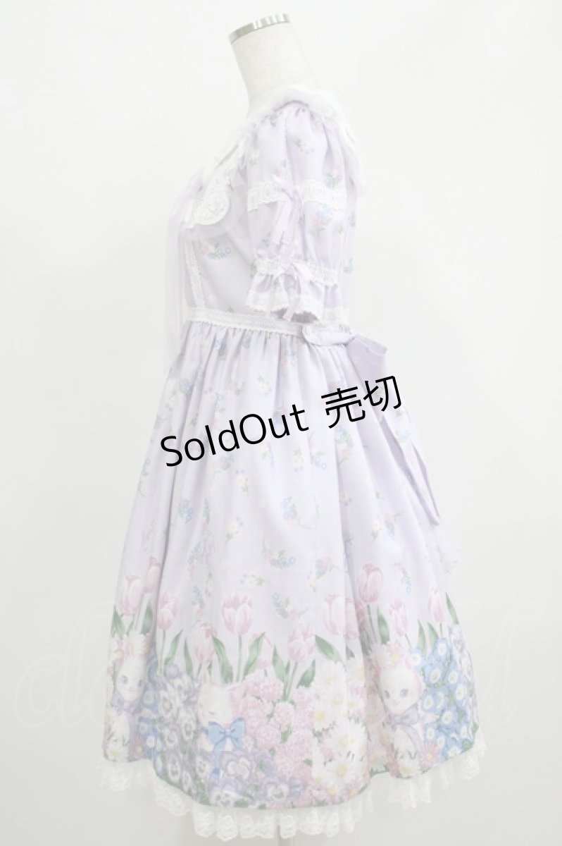 画像2: Angelic Pretty / Flower Kittenワンピース Free ラベンダー H-25-05-13-017-AP-OP-NS-ZH (2)