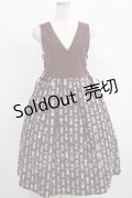 axes femme POETIQUE / アリス　鍵穴柄ジャンスカ M ボルドー H-25-05-13-021-AX-OP-NS-ZH