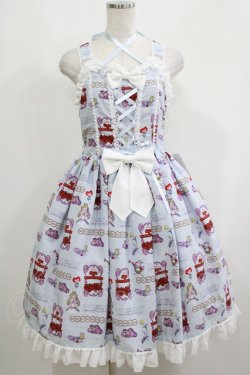 画像1: metamorphose / Disney Alice in Wonderlandジャンパースカートセット 1（通常サイズ） サックス H-25-05-13-024-ME-OP-NS-ZH