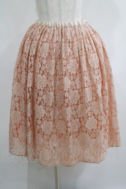 画像1: franche lippee black / レーシーリバーチュールリバースカート Free ピンク H-25-05-13-025-LO-SK-NS-ZH
