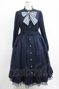 Melody BasKet / ストライプマドモアゼルドレス L ネイビー H-25-05-14-004-LO-OP-KB-ZH