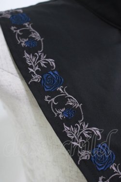画像2: Ozz oneste / 秋薔薇付け襟  黒×青 H-25-05-14-035-OO-ZA-KB-ZH