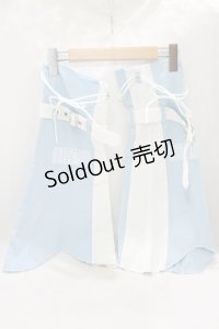 NieR Clothing / ベルト装飾付きLEG COVER  MILK BLUE H-25-05-14-036-PU-ZA-KB-ZH