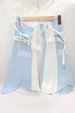 画像1: NieR Clothing / ベルト装飾付きLEG COVER  MILK BLUE H-25-05-14-036-PU-ZA-KB-ZH