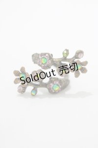 Michal Negrin / フラワーリング  ピンク×オーロラストーン H-25-05-14-039-LO-AC-KB-ZH