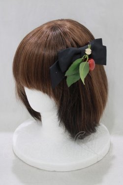 画像1: MILK / チェリーバレッタ  黒×レッドチェリー H-25-05-14-067-ML-AC-KB-ZH