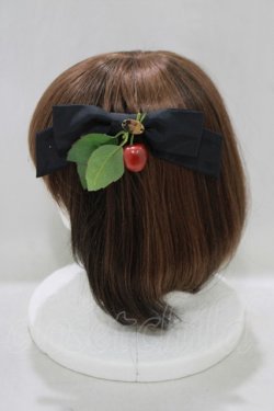 画像2: MILK / チェリーバレッタ  黒×レッドチェリー H-25-05-14-067-ML-AC-KB-ZH