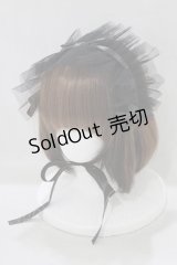 MARBLE / チュールヘッドドレス  黒 H-25-05-14-069-GO-AC-KB-ZH