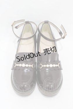 画像1: axes femme POETIQUE / パールローファーパンプス L（24.5cm相当） ブラウン H-25-05-14-1001-AX-SH-NS-ZH